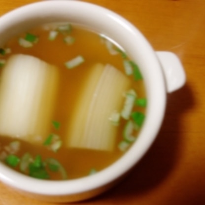下仁田ねぎのコンソメスープ
